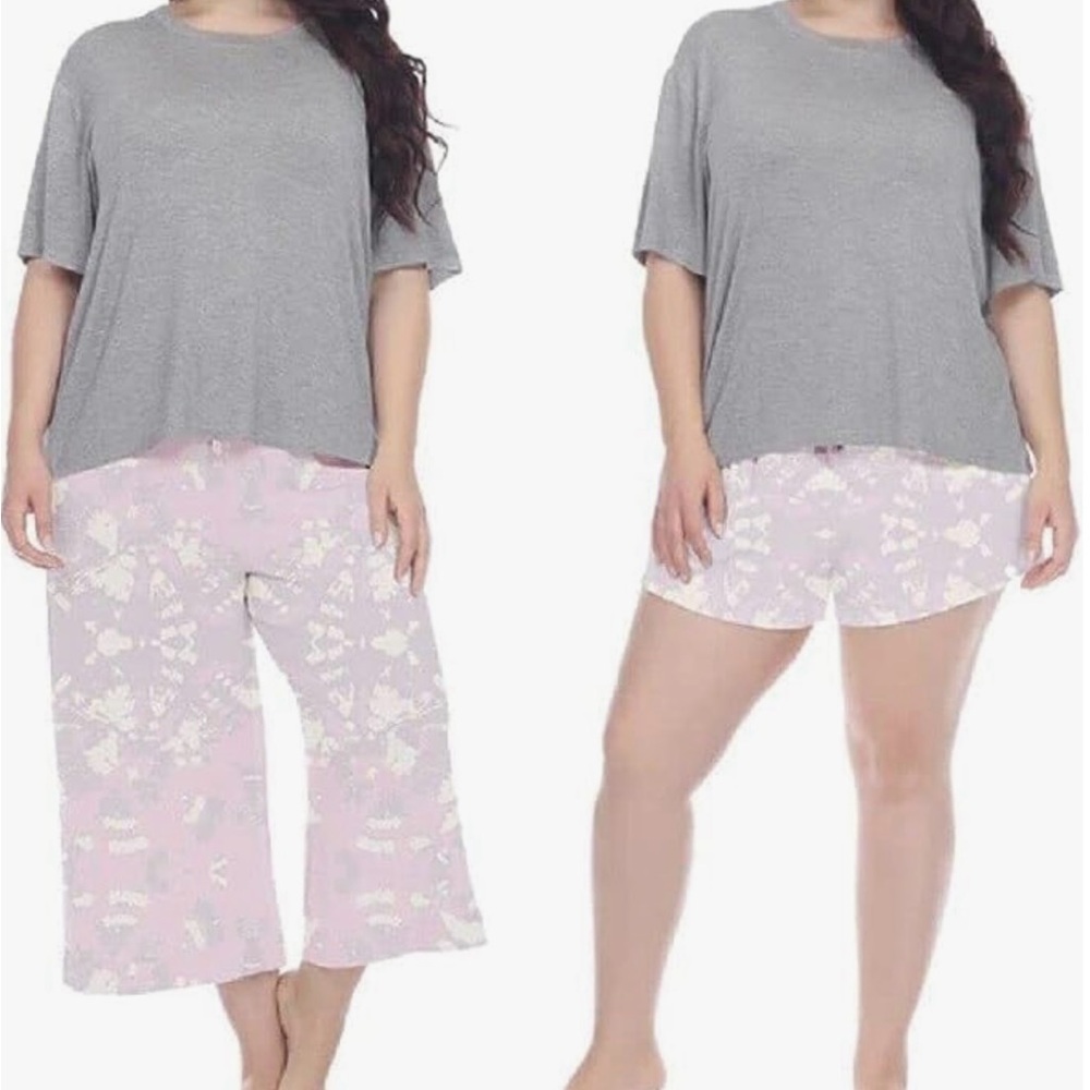 Honeydew Women's 3 Piece Super Soft Jersey Pajama Set size L